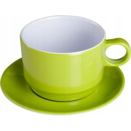 Melamine cup with space brunner lid