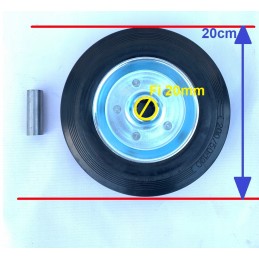 Camping maneuvering support wheel 230kg 20cm diameter 20