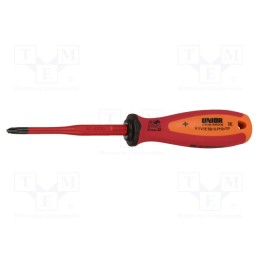 1 pcs x UNIOR - 624072 - Screwdriver, slim, insulated, PlusMinus cross PH-type, SL/PH2