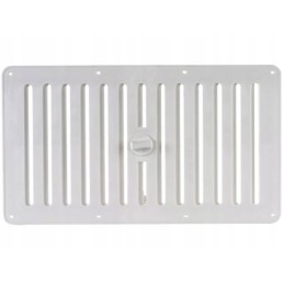 Ventilation grille, white, 380-220 mm