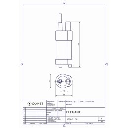 Comet submersible water pump 24v 10l vending