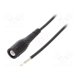 1 pcs x ELECTRO-PJP - 7145-50 ? - 100 0 - Test lead, 60VDC, 3A, BNC plug,free end, Len: 1m, black, Z: 50Ω