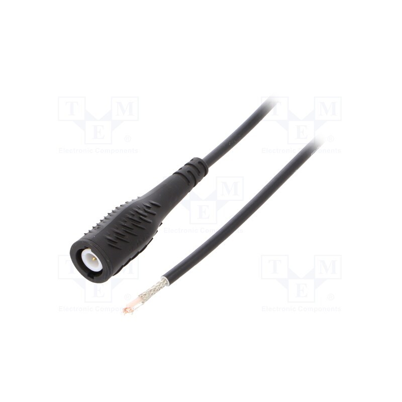 1 pcs x ELECTRO-PJP - 7145-50 ? - 100 0 - Test lead, 60VDC, 3A, BNC plug,free end, Len: 1m, black, Z: 50Ω