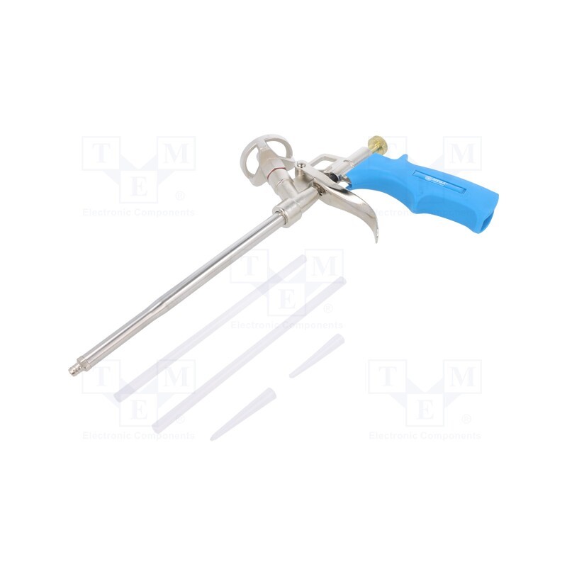 1 pcs x MEGA - 18018 - Foam mounting gun, Enclos.mat: metal, Features: swivel head