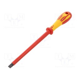 1 pcs x C.K - T49144-100 - Screwdriver, insulated, slot, SL 10, Blade length: 200mm, 1kVAC