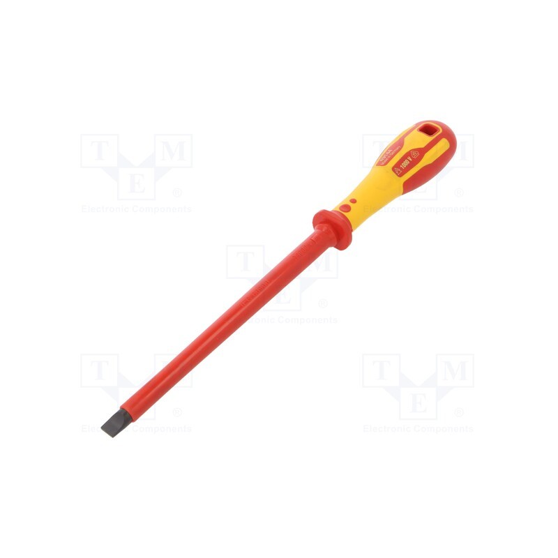 1 pcs x C.K - T49144-100 - Screwdriver, insulated, slot, SL 10, Blade length: 200mm, 1kVAC