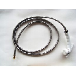 White external shower connection for the camper