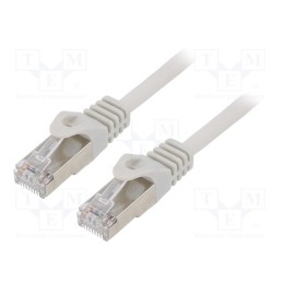1 pcs x GEMBIRD - PP6-5M - Patch cord, F/UTP, 6, stranded, CCA, PVC, grey, 5m, RJ45 plug, 26AWG