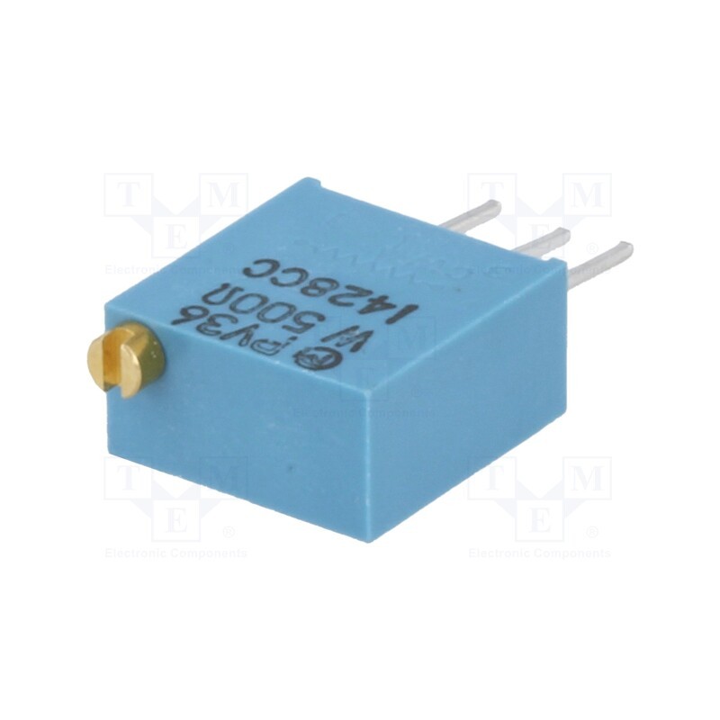100 pcs x BOURNS - PV36W501C01B00 - Potentiometer: mounting, vertical, 500Ω, 500mW, THT, ±10%, linear