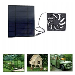 Solar panel fan kit for chicken coops greenhouses sheds