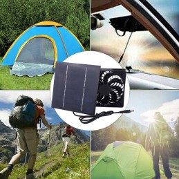 Solar panel fan kit for chicken coops greenhouses sheds