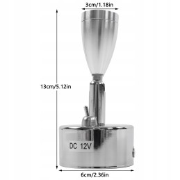 Wall lamp 12v led rotating lamp 3w