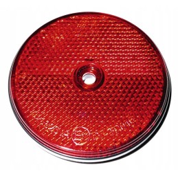 Round red reflector 72 mm 2 pcs