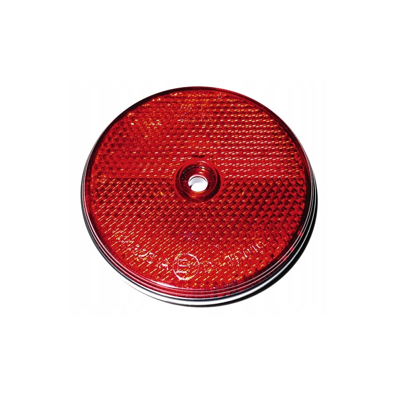 Round red reflector 72 mm 2 pcs
