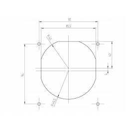 External water socket, magnet, anthracite filler
