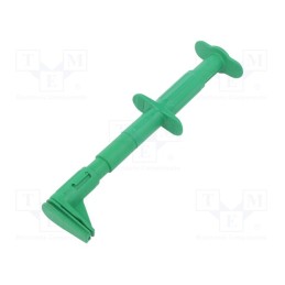 1 pcs x STu00c4UBLI - 66.9829-25 - Clip-on probe, crocodile, 5A, 1kVDC, green, Grip capac: max.25mm