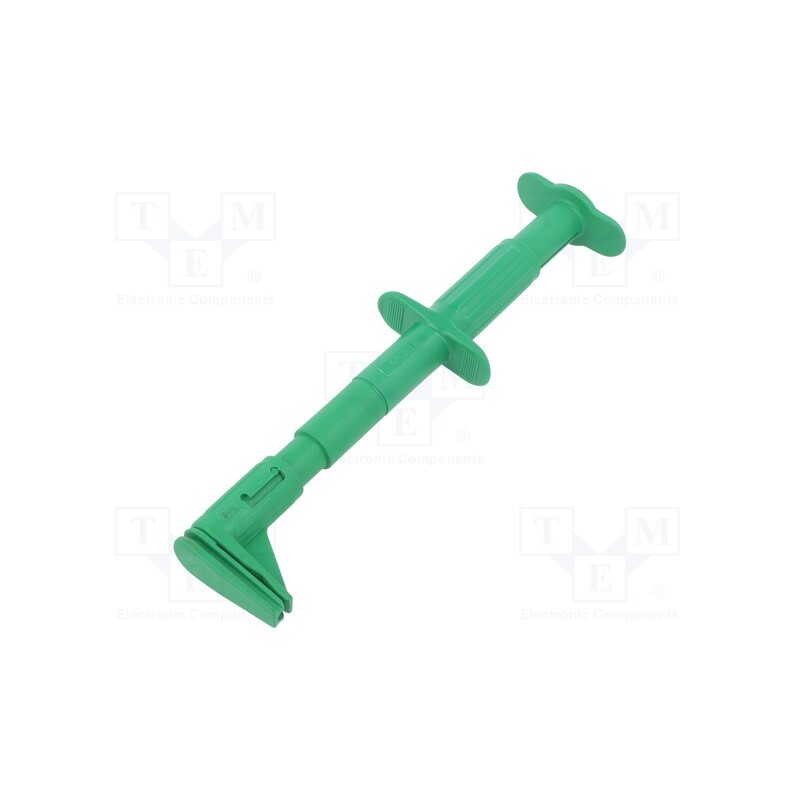 1 pcs x STu00c4UBLI - 66.9829-25 - Clip-on probe, crocodile, 5A, 1kVDC, green, Grip capac: max.25mm