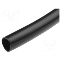 1 rol x KURANT - PCV-6X0.5/BK - Insulating tube, PVC, black, -20÷80°C, Øint: 6mm, Wall thick: 0.5mm