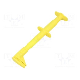 1 pcs x STu00c4UBLI - 66.9829-24 - Clip-on probe, crocodile, 5A, 1kVDC, yellow, Grip capac: max.25mm