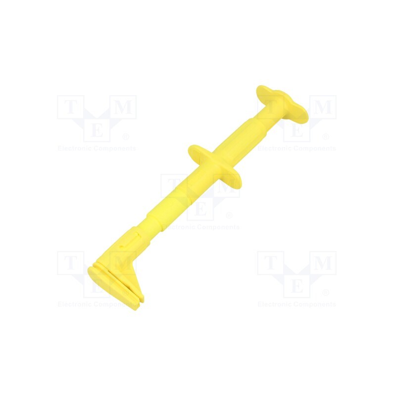 1 pcs x STu00c4UBLI - 66.9829-24 - Clip-on probe, crocodile, 5A, 1kVDC, yellow, Grip capac: max.25mm