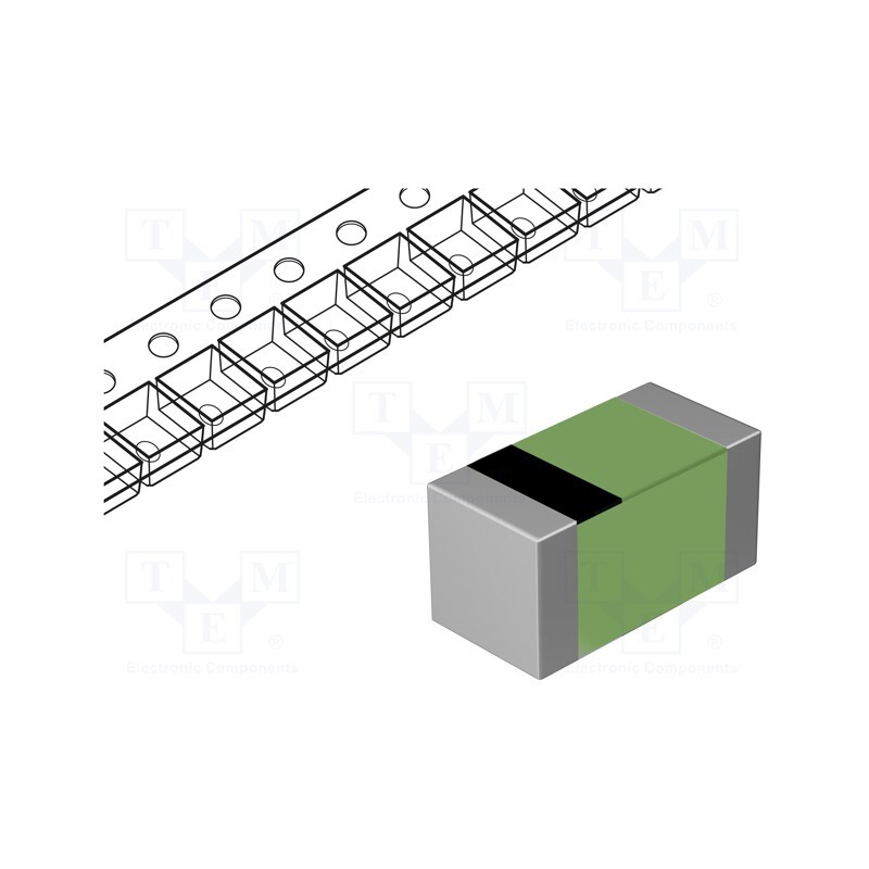 100 pcs x MURATA - LQG15HN3N0S02D - Inductor: air coil, SMD, 0402, 3nH, 800mA, 0.11Ω, Q: 8, 6000MHz, LQG