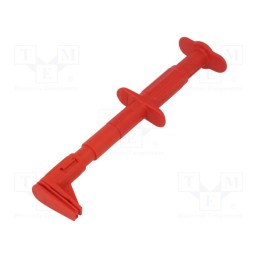 1 pcs x STu00c4UBLI - 66.9829-22 - Clip-on probe, crocodile, 5A, 1kVDC, red, Grip capac: max.25mm, 4mm