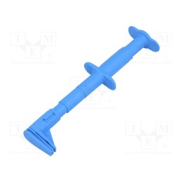 1 pcs x STu00c4UBLI - 66.9829-23 - Clip-on probe, crocodile, 5A, 1kVDC, blue, Grip capac: max.25mm