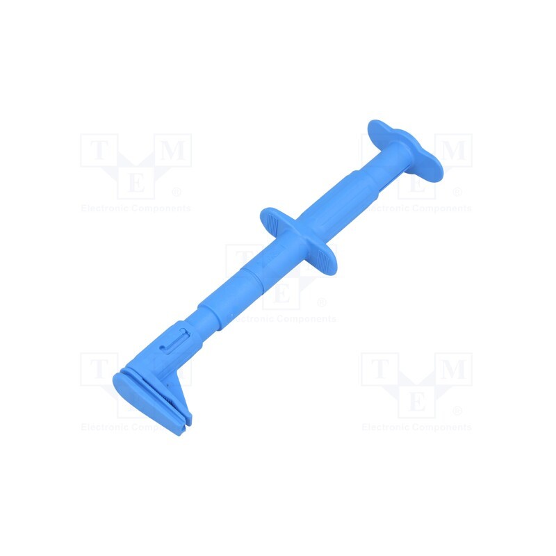 1 pcs x STu00c4UBLI - 66.9829-23 - Clip-on probe, crocodile, 5A, 1kVDC, blue, Grip capac: max.25mm
