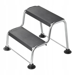 Pads for the legs of the step of a chair platform