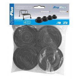 Pads for the legs of the step of a chair platform