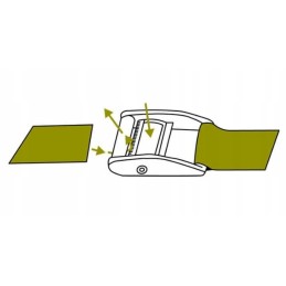 Fixing strap with 35mm buckle