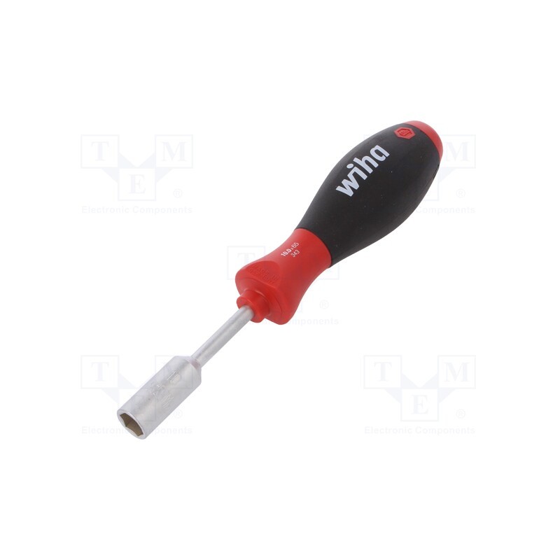 1 pcs x WIHA - 1081 - Screwdriver, 6-angles socket, SoftFinish®, Blade length: 65mm