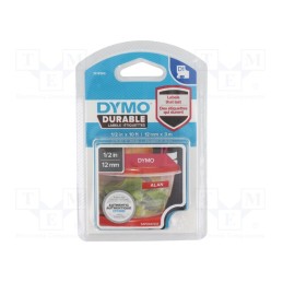 1 pcs x DYMO - 1978366 - Tape, 12mm, 3m, red, Character colour: white