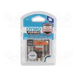 1 pcs x DYMO - 1978367 - Tape, 12mm, 3m, orange, Character colour: black