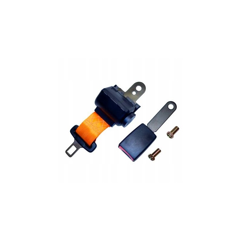 Seat belt for forklift seat