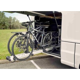 Thule Veloslide bike rack silver camper
