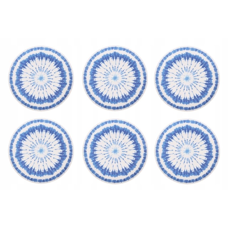 Flat plate made of melamine, diameter 25, 5, set of 6 pcs