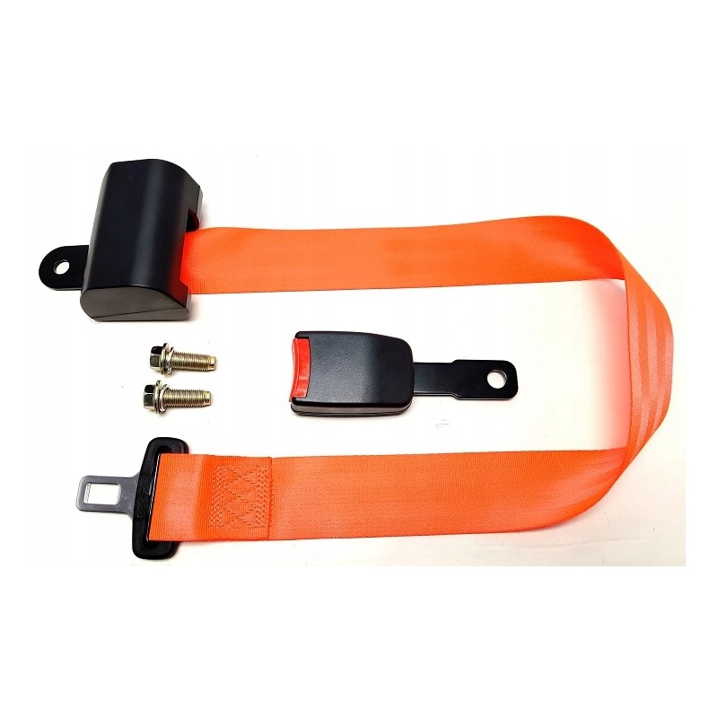 Retractable lap belt, universal forklift, orange