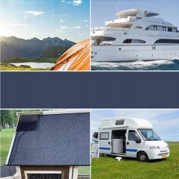 Fan set with solar panel for caravan kennels