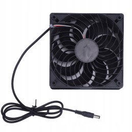 Fan set with solar panel for caravan kennels