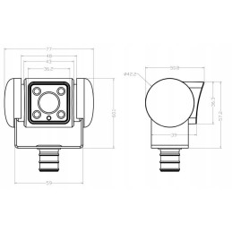 Color reversing camera perfectview cam 45 nav silver