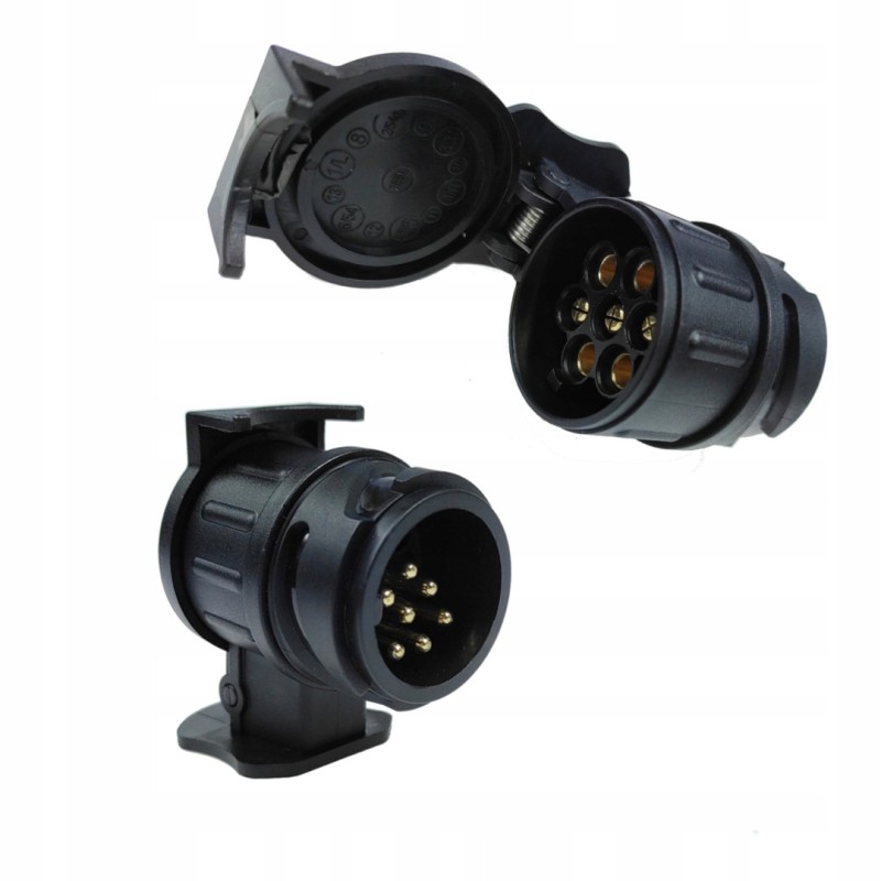 Adapter 13 to 7, socket 13, 7-pin plug