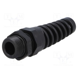 1 pcs x HUMMEL - 1.293.0901.15 - Cable gland, with strain relief, PG9, IP68, polyamide, black