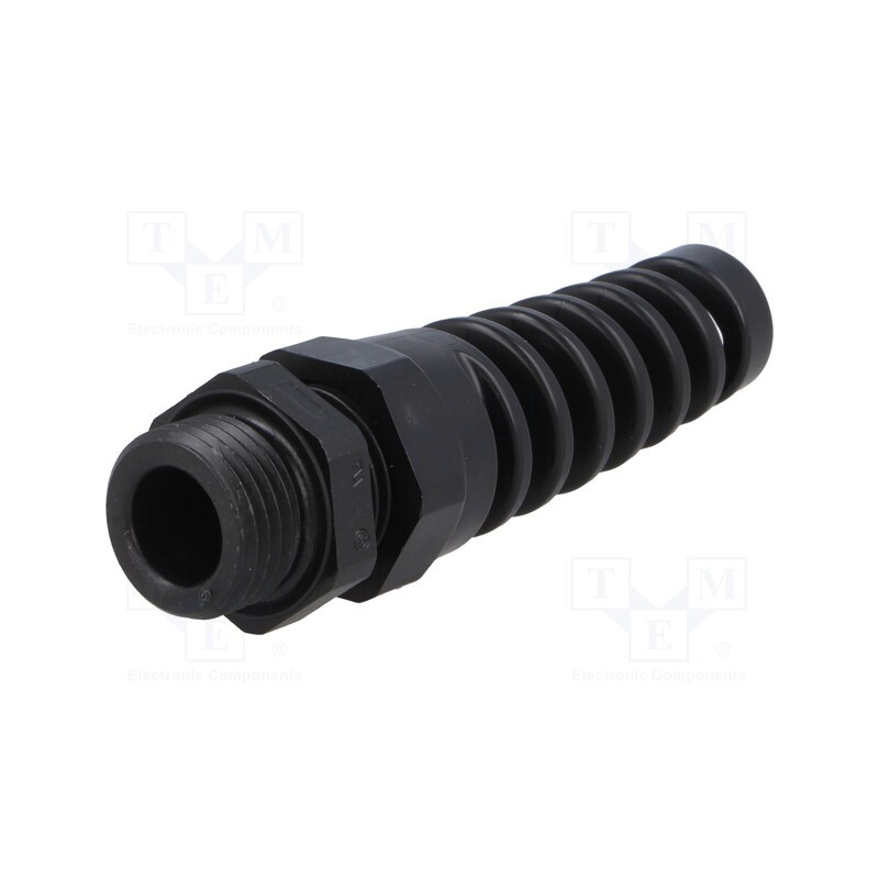 1 pcs x HUMMEL - 1.293.0901.15 - Cable gland, with strain relief, PG9, IP68, polyamide, black
