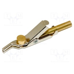 1 pcs x MUELLER ELECTRIC - JP-25182-J - Crocodile clip, Grip capac: max.25.4mm, Overall len: 59.4mm