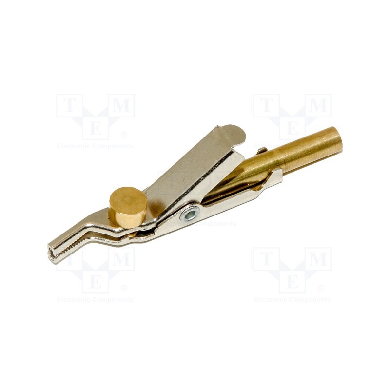 1 pcs x MUELLER ELECTRIC - JP-25182-J - Crocodile clip, Grip capac: max.25.4mm, Overall len: 59.4mm