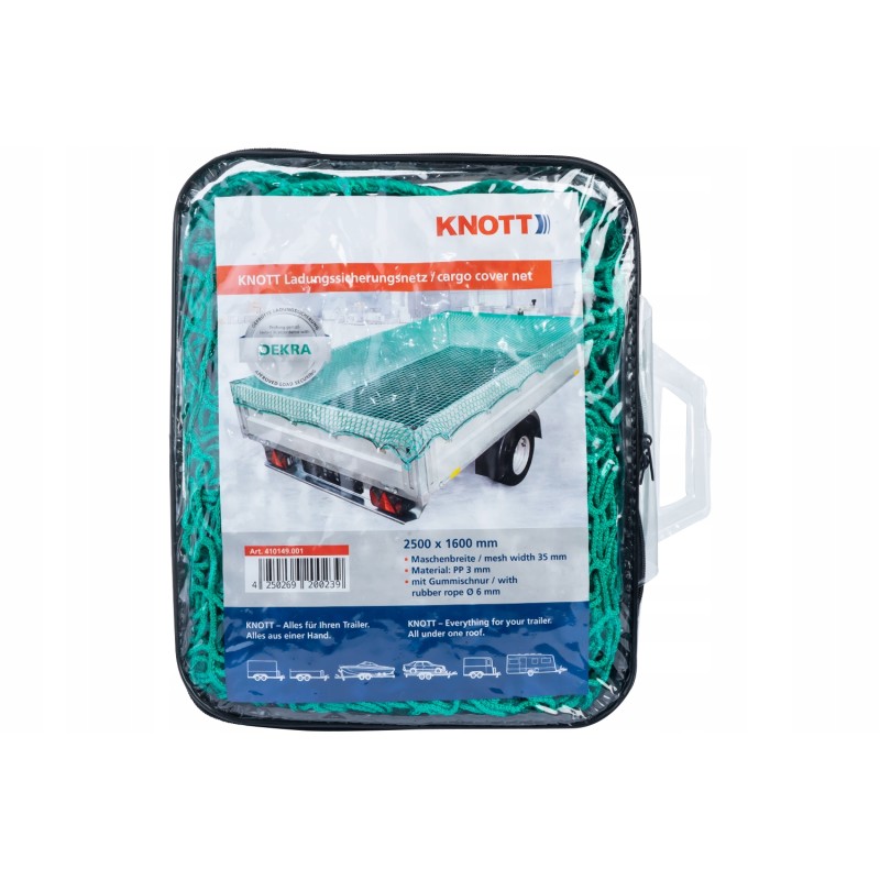 Protective transport safety net for the Knott trailer 160x250