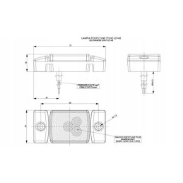 LED side marker lamp, red quality