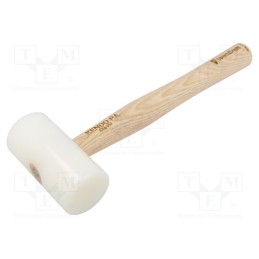 1 pcs x LeanCraft - KENDO-PA-50-W - Hammer, 240g, 50mm, round, polyamide, wood (ash), KENDO