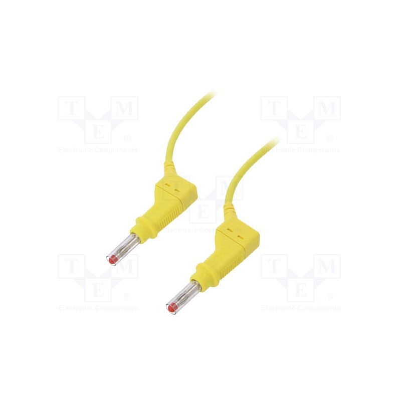 1 pcs x STu00c4UBLI - 66.9407-10024 - Connection cable, 32A, banana plug 4mm,both sides, Len: 1m
